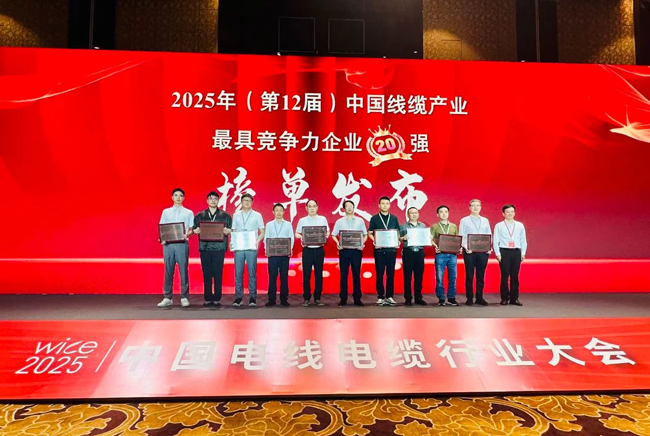 連續5年！民興電纜榮膺中國線纜行業20強、廣東線纜行業前3強